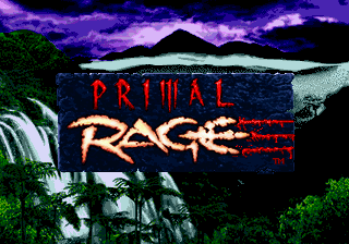 Primal Rage Title Screen